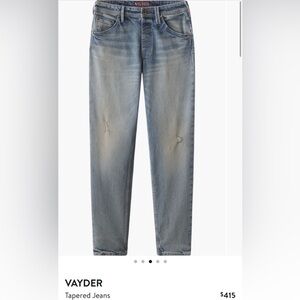 Vayder straight hurston jeans sz 34